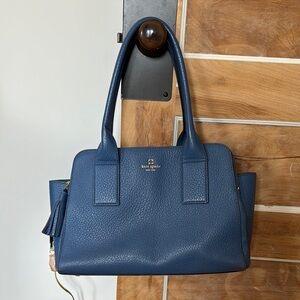 Kate Spade Lydia Southport Avenue Bluebelle Leather Tote Bag & Wallet